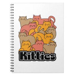 Cuaderno Diseño de gatitos curados - Arte gato adorable