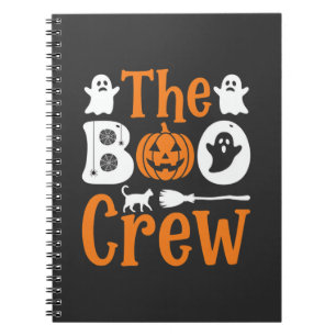 Cuaderno Diseño de gato de calabaza fantasma de Halloween B