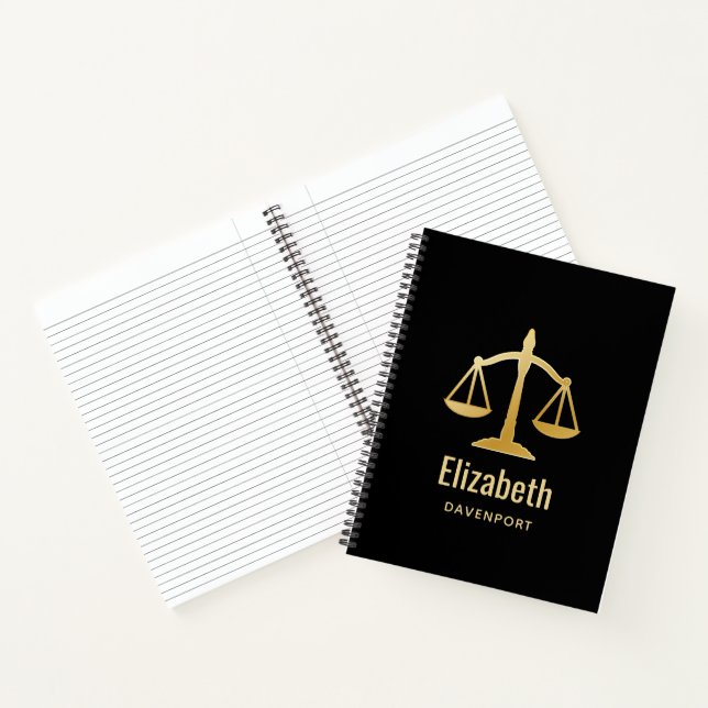 Cuaderno Diseño de Golden Scales of Justice Law (Interior)