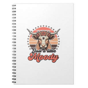 Cuaderno Diseño de grabado vintage de puesta de sol retro d