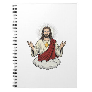Cuaderno Diseño de grabado vintage devocional del Sagrado C