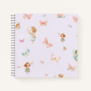 Cuaderno Diseño de guardería de mariposa patrón de hada pas