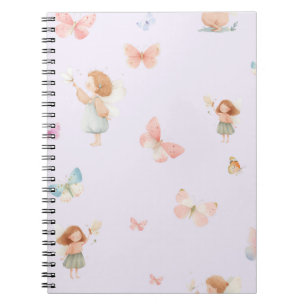 Cuaderno Diseño de guardería de mariposa patrón de hada pas
