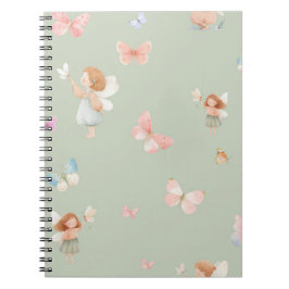 Cuaderno Diseño de guardería de mariposa patrón de hada pas