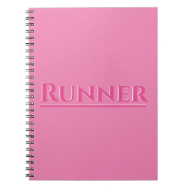 Cuaderno Diseño de guión rosa de ejecución