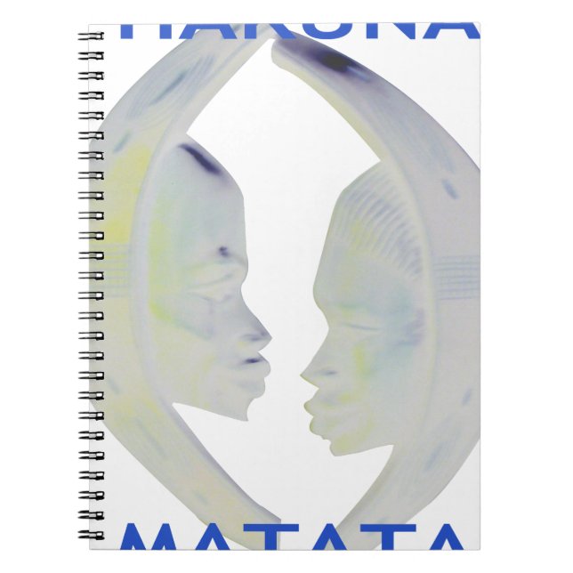 Cuaderno Diseño de Hakuna Matata para impresión africana (Frente)
