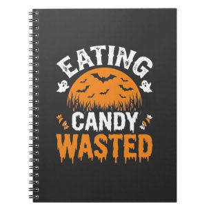 Cuaderno Diseño de Halloween de comer dulces desperdiciados