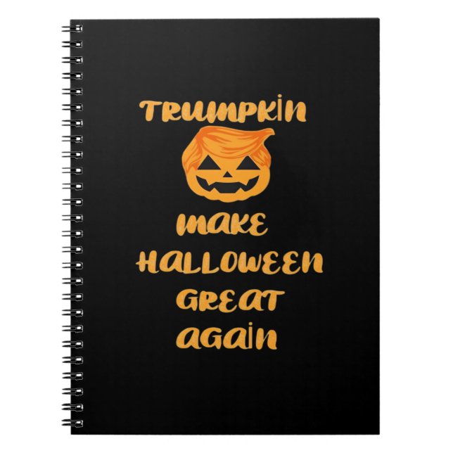 Cuaderno Diseño de Halloween de la calabaza Trumpkin - Grac (Frente)