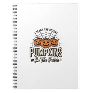 Cuaderno Diseño de Halloween de Profesor Calabaza Adorable_