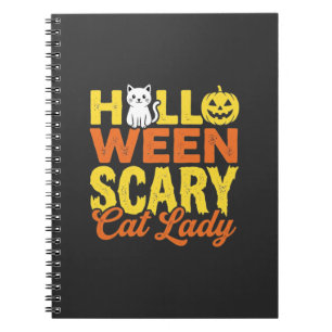 Cuaderno Diseño de Halloween de Señora Gato Espantoso_1