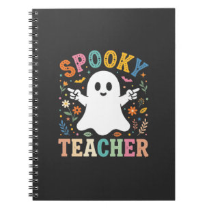 Cuaderno Diseño de Halloween Fantasma Lindo Profesor Espelu