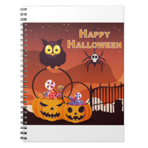 Cuaderno Diseño de Halloween Feliz Muy Cuidado