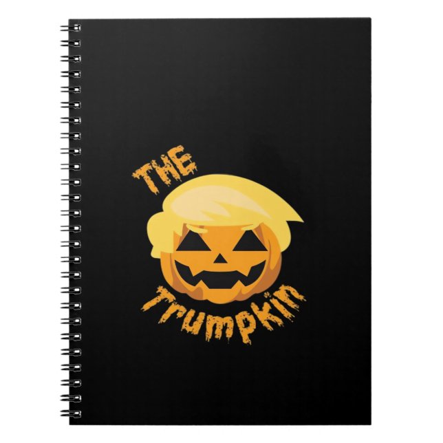 Cuaderno Diseño de Halloween para calabaza de Trumpkin - Di (Frente)