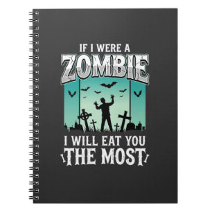 Cuaderno Diseño de Halloween Te Voy a Comer Zombie_1