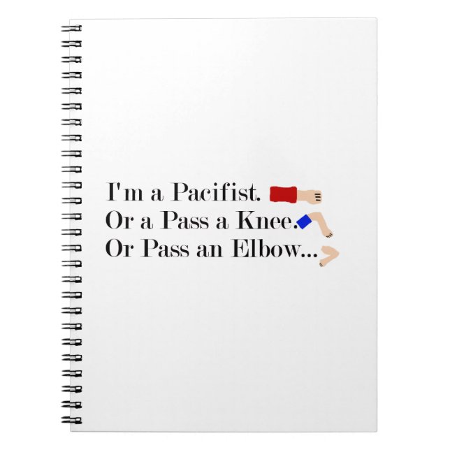 Cuaderno Diseño de Humor Pacifista de MMA (Frente)