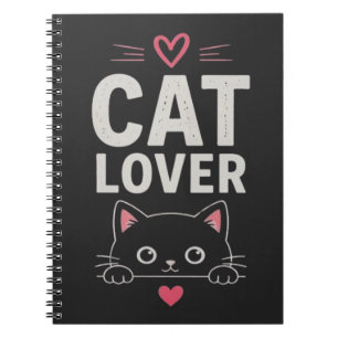 Cuaderno Diseño de Ilustración de Gato Minimalista Lindo pa