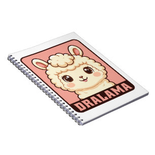 Cuaderno Diseño de ilustración de llama adorable