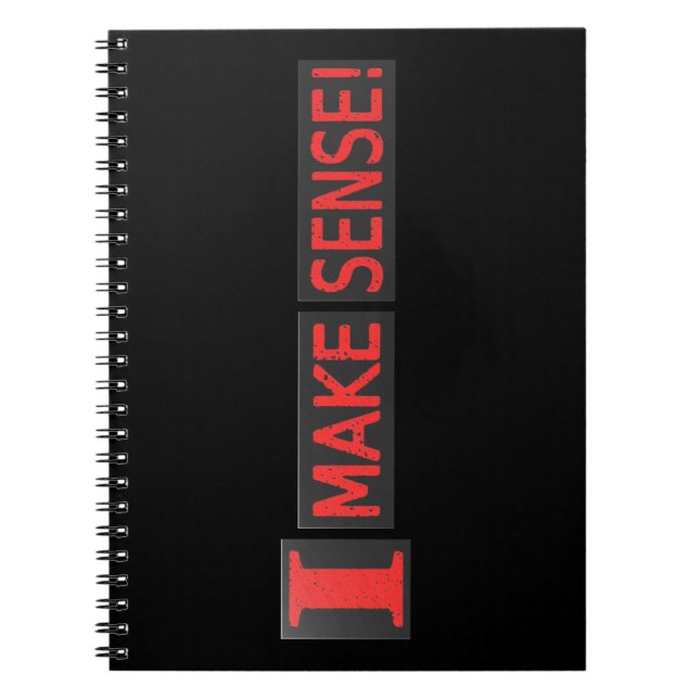 Cuaderno Diseño de ilustraciones cortas sobre "Make Sense"  (Frente)