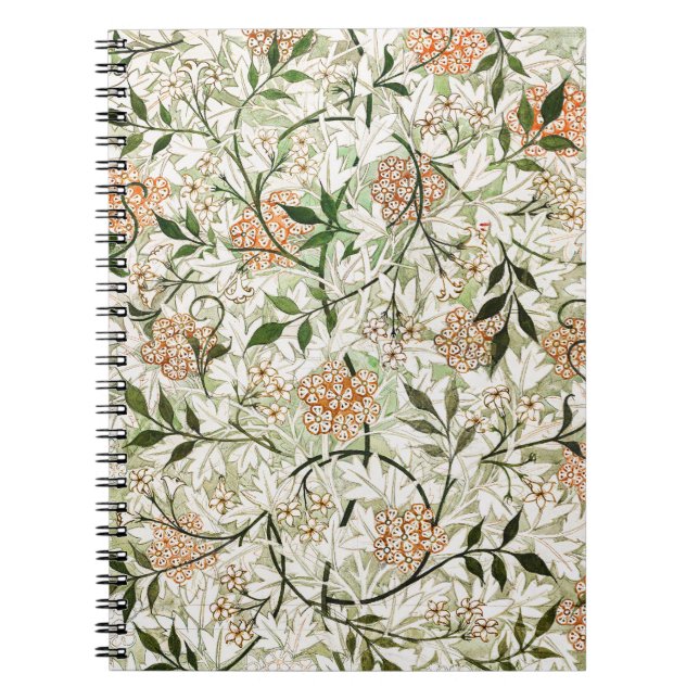 Cuaderno Diseño de jardín de flores de jazmín de William Mo (Frente)