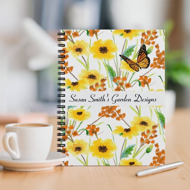Cuaderno Diseño de jardín floral acuarela (Subido por el creador)