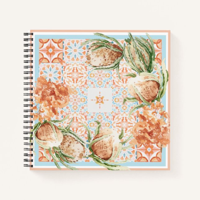 Cuaderno Diseño de la bufanda floral (Anverso)