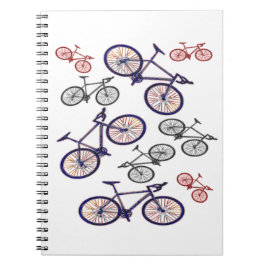 Cuaderno Diseño de la impresión de la bicicleta