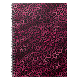 Cuaderno Diseño de la serie Leopardo Burgundy y Gold 9