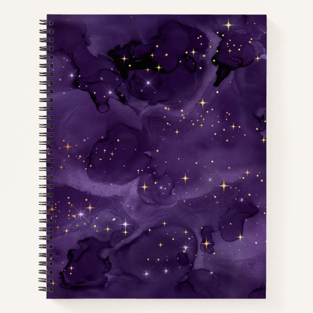 Cuaderno Diseño de la serie Purple Galaxy 8 (Anverso)