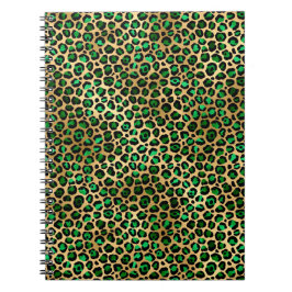 Cuaderno Diseño de la serie Safari Esmeralda y Oro 8