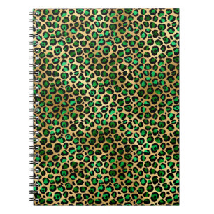 Cuaderno Diseño de la serie Safari Esmeralda y Oro 8