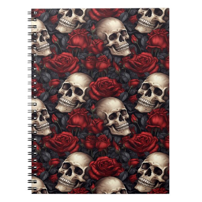 Cuaderno Diseño de la serie Skull y Rosas 10 (Frente)