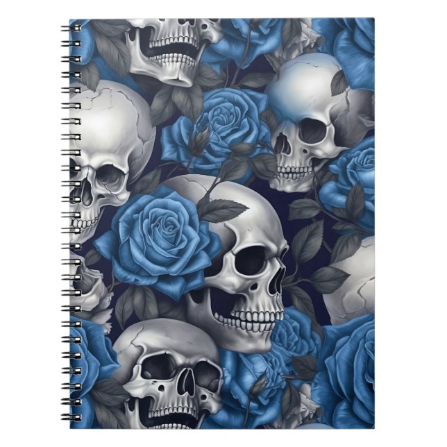 Cuaderno Diseño de la serie Skull y Rosas 12 (Frente)