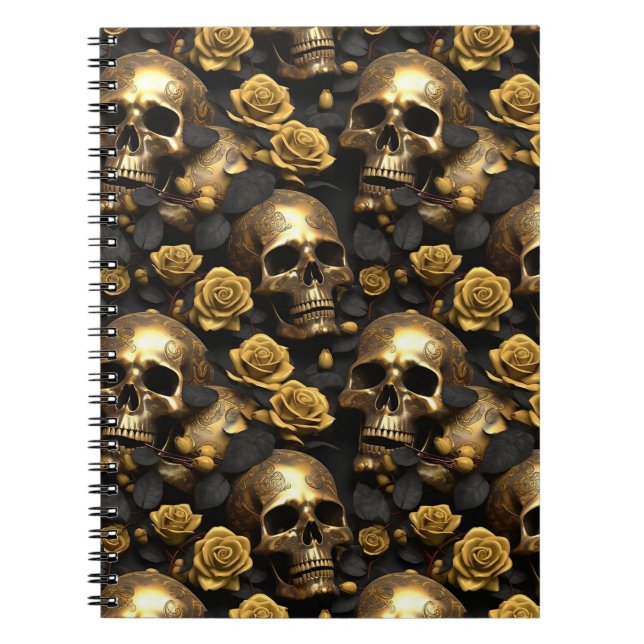 Cuaderno Diseño de la serie Skull y Rosas 8 (Frente)