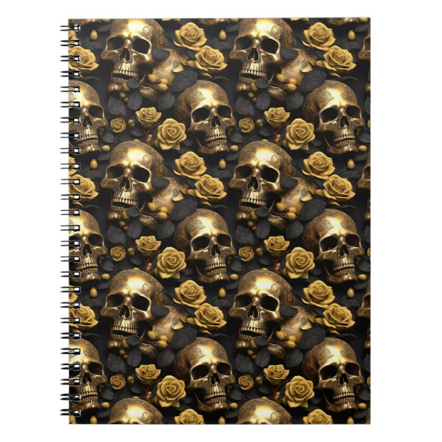 Cuaderno Diseño de la serie Skull y Rosas 8 (Frente)