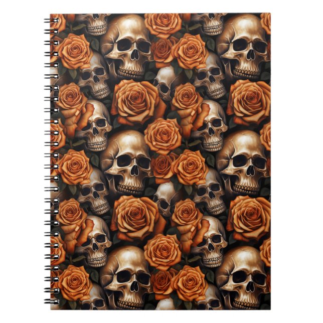 Cuaderno Diseño de la serie Skull y Rosas 9 (Frente)
