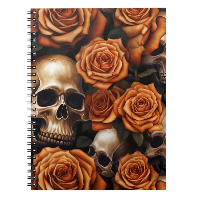 Cuaderno Diseño de la serie Skull y Rosas 9 (Frente)