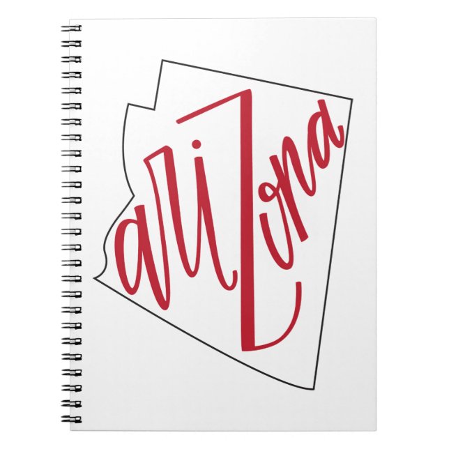Cuaderno Diseño de la tipografía del estado de Arizona el | (Frente)