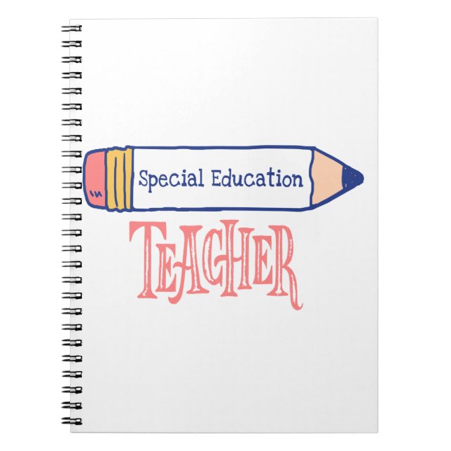 Cuaderno Diseño de lápiz para profesores de educación espec (Frente)