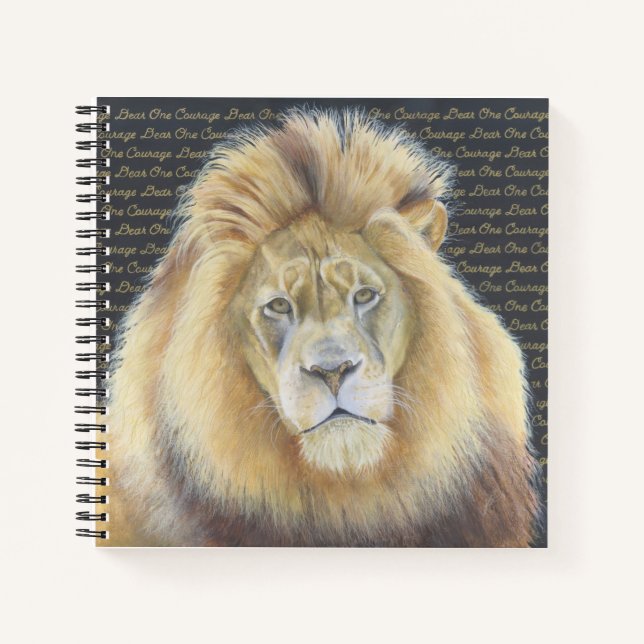 Cuaderno diseño de león (Anverso)