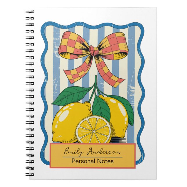 Cuaderno Diseño de Limón Verano (Frente)