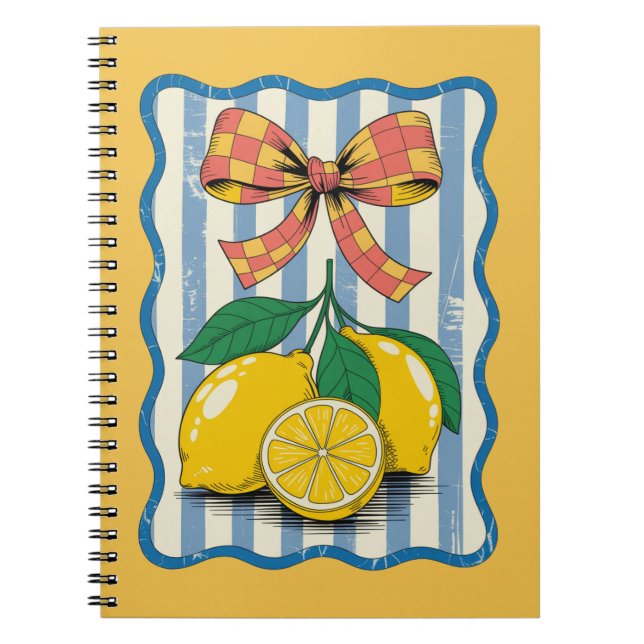 Cuaderno Diseño de Limón Verano (Frente)