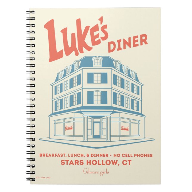 Cuaderno Diseño de Luke's Diner Stars Hollow (Frente)