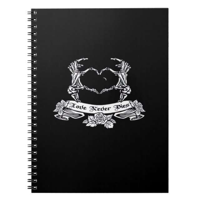 Cuaderno Diseño de mano de esqueleto (Frente)