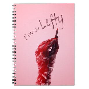 Cuaderno Diseño de mano izquierda, soy un mensaje de izquie