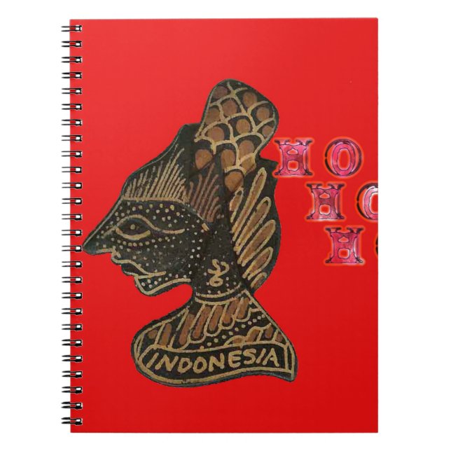 Cuaderno Diseño de marioneta en la sombra indonesia Hohoho  (Frente)