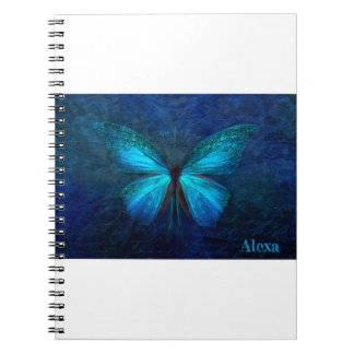 Cuaderno Diseño de mariposa azul