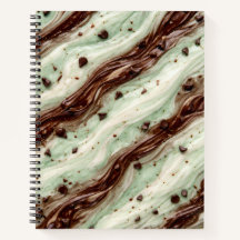 Diseño de mármol de batido de chocolate con menta