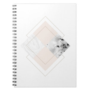 Cuaderno Diseño de mármol geométrico