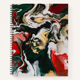 Cuaderno Diseño de mármol rojo