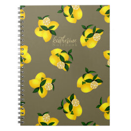 Cuaderno Diseño de Moda limón verde